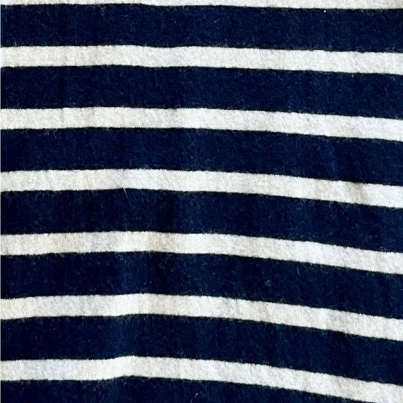Banana Republic Navy Stripe Wool Cashmere Sweater Dress - Size M, Italian Fabric - Picture 3 of 5